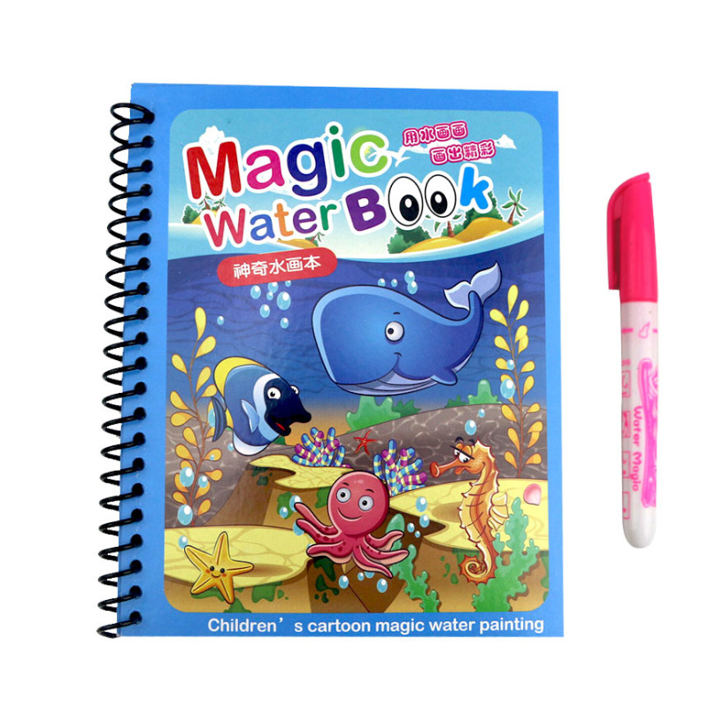 Reusable Water Magic Coloring Book - ホット販売再利用可能な魔法の水描画ぬりえ子供の感覚早期教育子供の誕生日プレゼントモンテッソーリおもちゃ