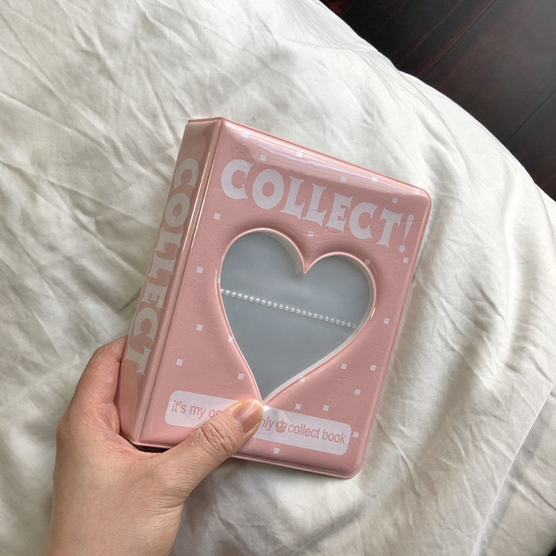 Kpop Photo Card Binder 3 Inch - バインダー付きミニフォトアルバム、カードフォトホルダー、ブック収集、kpop収集、3インチ、64ポケット、漫画