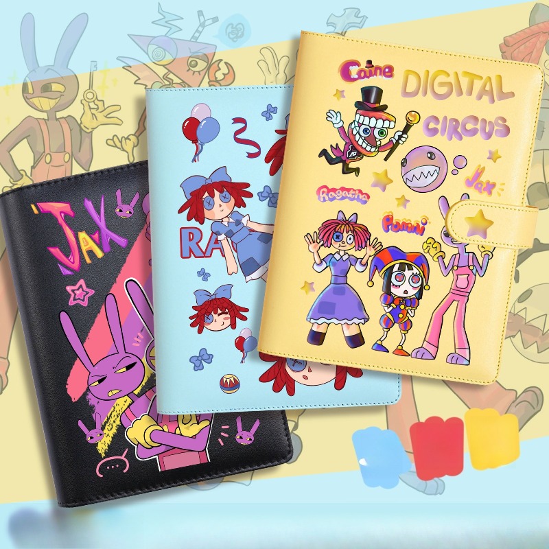 Stationery Books - ホットザアメージングデジタルサーカスシリーズノートブック漫画キャラクター創造性印刷パターン日記帳文房具誕生日ギフト