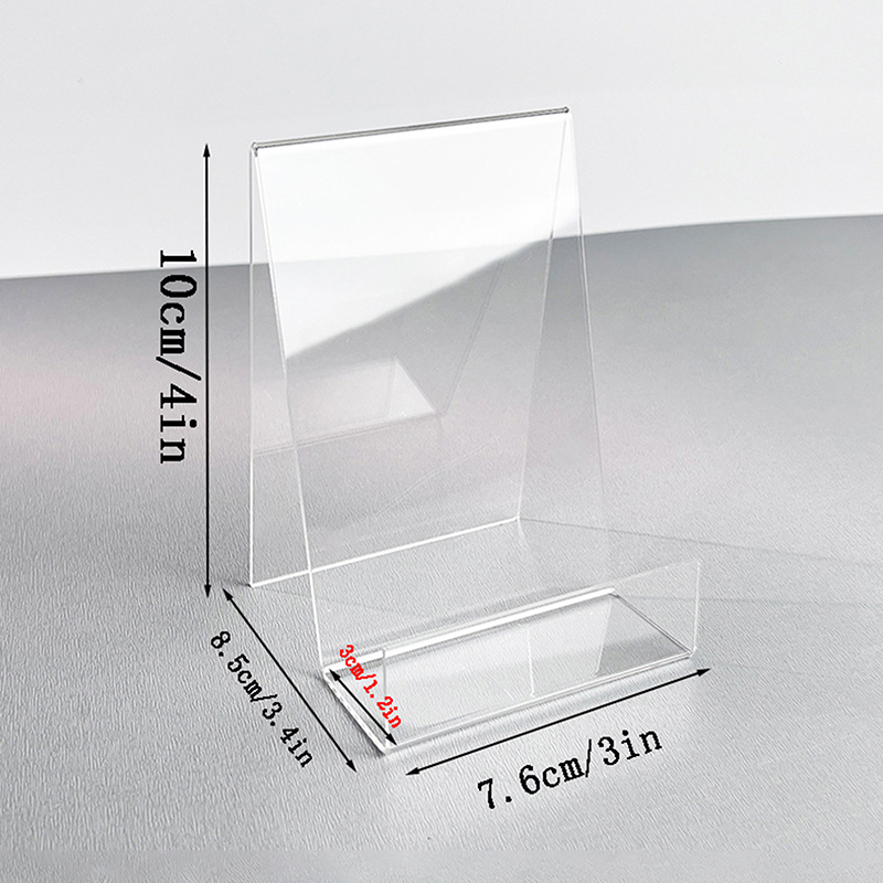 Clear Acrylic Book Stand Holder - ブックディスプレイ アクリルブックディスプレイホルダー コミックブックフレーム クリアラップトップスタンド マガジンディスプレイスタンド コミック