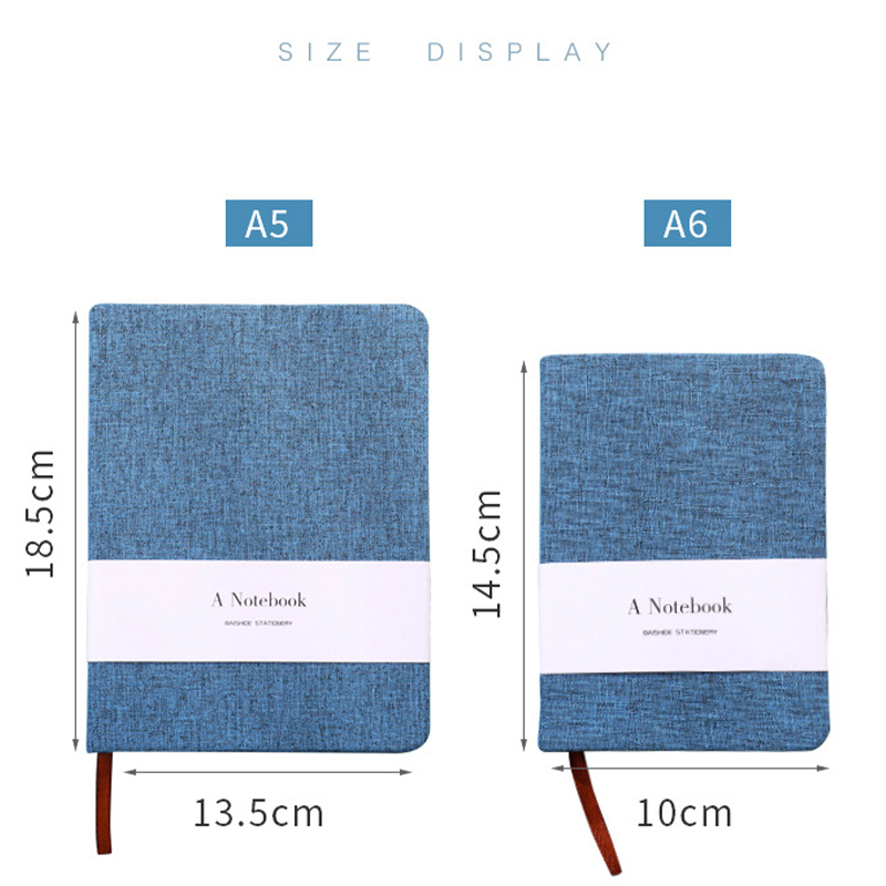 布製カバーノート A5 A6 混合白紙・罫線入り 132枚  - Vintage Leather Journal Notebook のレビューと価格