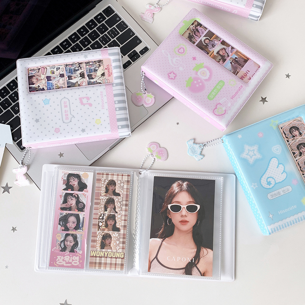 かわいいポケットフォトカードアルバム 3インチ KPOPフォ - Kpop Photo Card Binder 3 Inch のレビューと価格