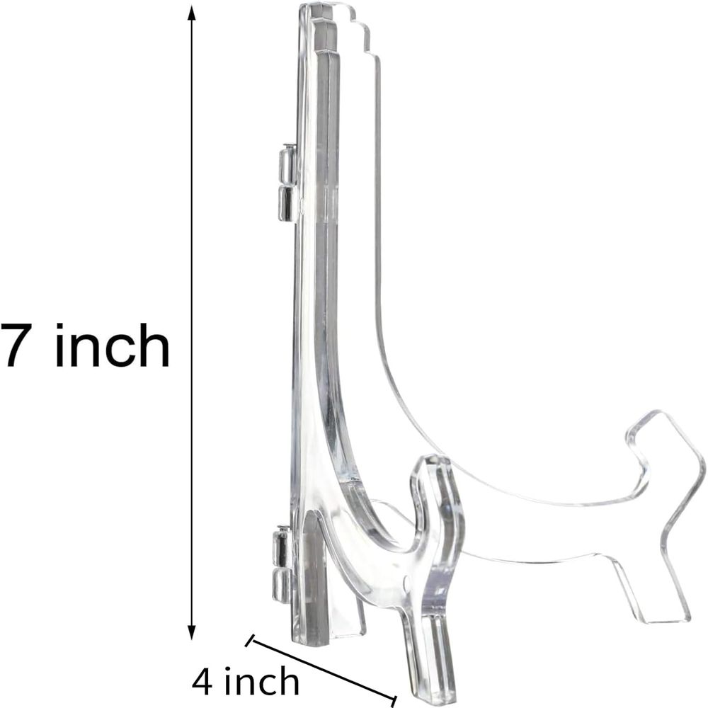 6パック 7インチ クリアアクリル イーゼルスタンド ディス - Clear Acrylic Book Stand Holder のレビューと価格