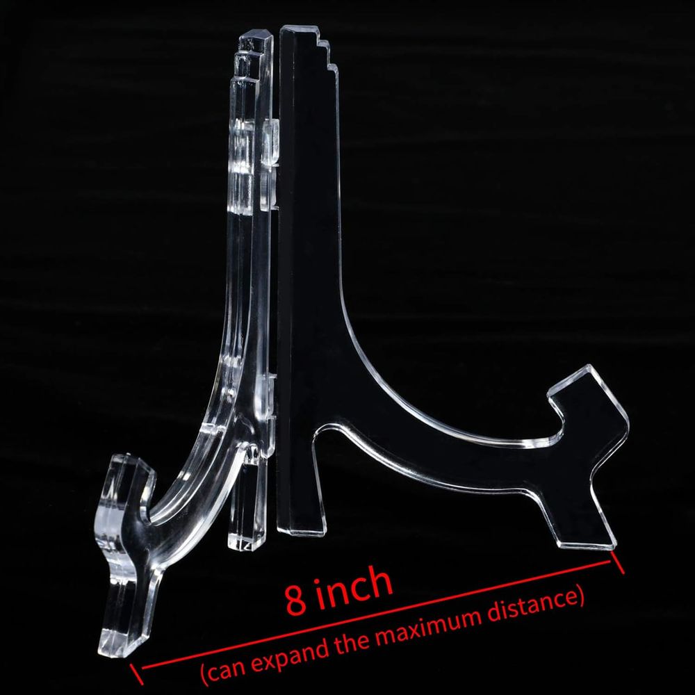 6パック 7インチ クリアアクリル イーゼルスタンド ディス - Clear Acrylic Book Stand Holder のレビューと価格