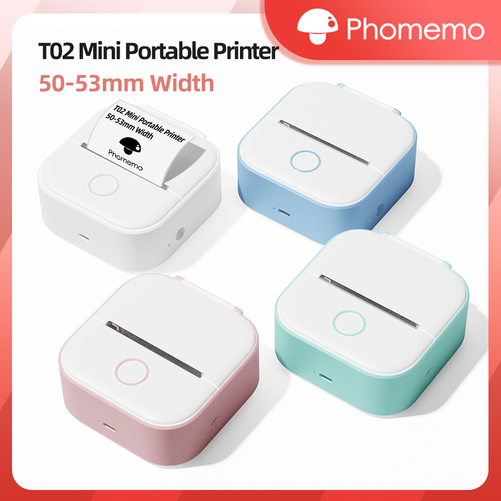 Phomemo T02 ワイヤレスポケットサーマルプリンター - Mini Pocket Thermal Printer Paper Roll のレビューと価格