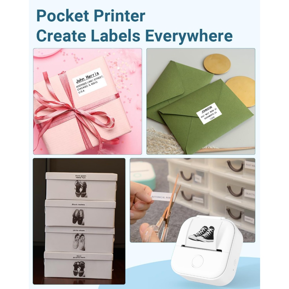 Phomemo T02 ワイヤレスポケットサーマルプリンター - Mini Pocket Thermal Printer Paper Roll のレビューと価格