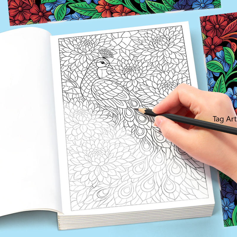 大人の瞑想、ストレス解消、不安解消、動物/花/マンダラをテー - Adult Coloring Book Stress Relief のレビューと価格