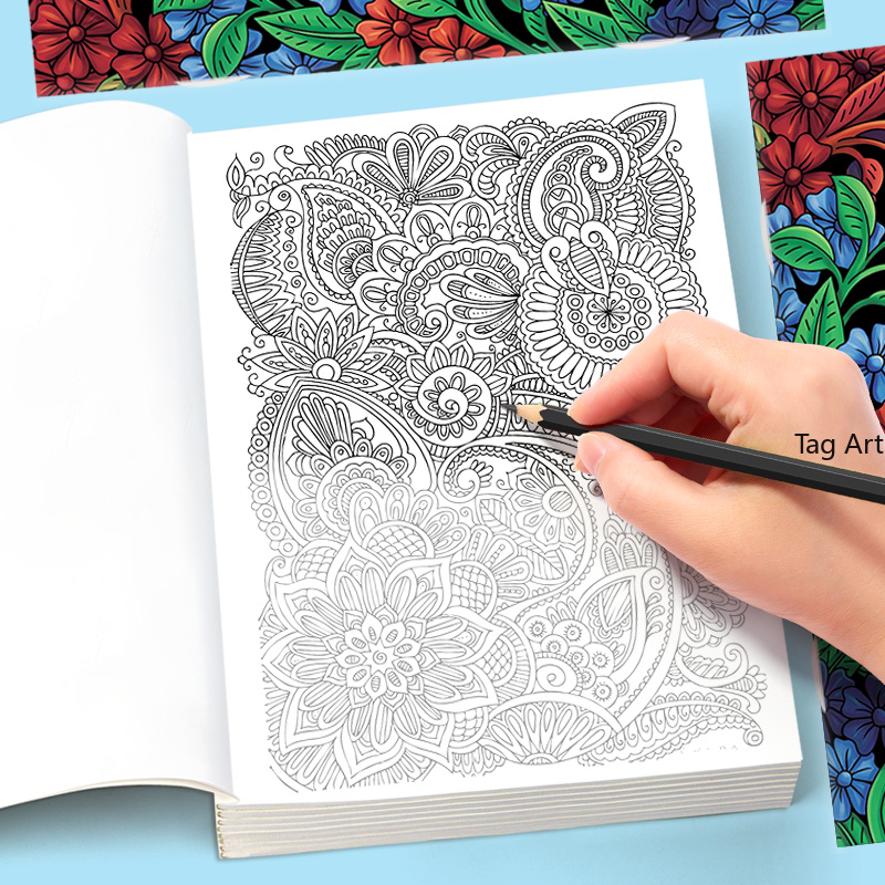 大人の瞑想、ストレス解消、不安解消、動物/花/マンダラをテー - Adult Coloring Book Stress Relief のレビューと価格