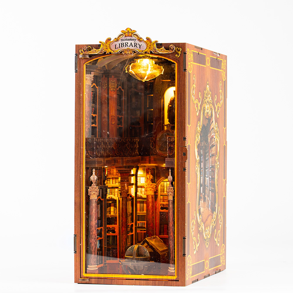 友人のための手作りの木製のブックエンド,棚の挿入,モデルキッ - Diy Wooden Book Nook Kit Shelf Insert のレビューと価格