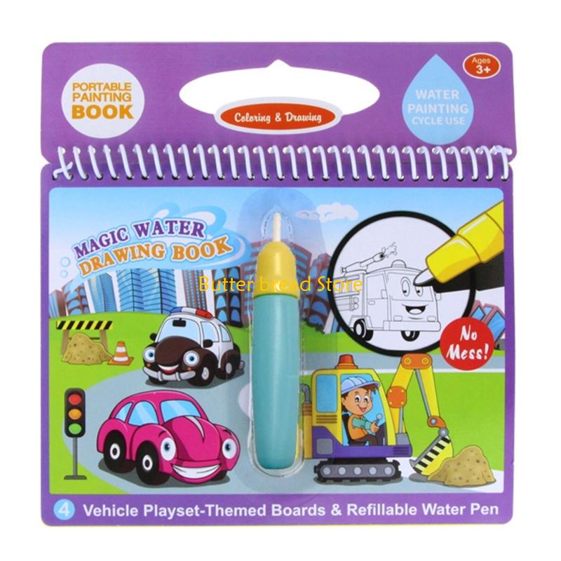 W89C 再利用可能なマジカルウォーター描画ブック 詰め替え - Reusable Water Magic Coloring Book のレビューと価格