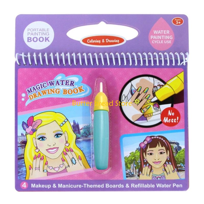 W89C 再利用可能なマジカルウォーター描画ブック 詰め替え - Reusable Water Magic Coloring Book のレビューと価格