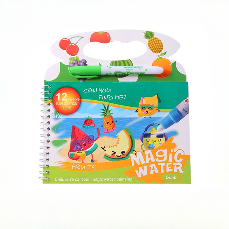 子供用マジックウォーターペインティングブック 再利用可能な落 - Reusable Water Magic Coloring Book のレビューと価格
