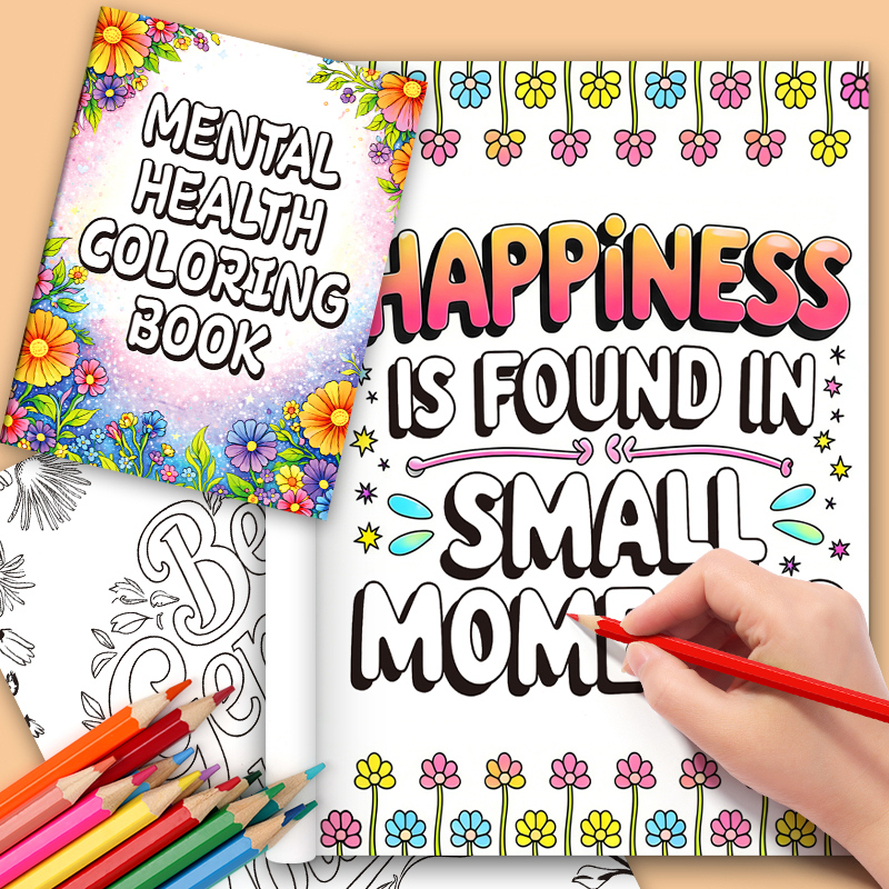 32ページの大人向けメンタルヘルス塗り絵ブック 幸せの小さな - Adult Coloring Book Stress Relief のレビューと価格