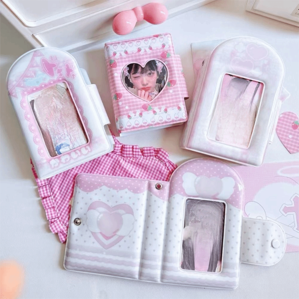 可愛い3インチフォトカードバインダーアルバムPP 32ポケッ - Kpop Photo Card Binder 3 Inch のレビューと価格