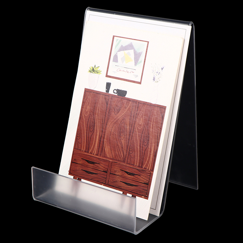 1pc 透明アクリルディスプレイブックスタンドイーゼルホルダ - Clear Acrylic Book Stand Holder のレビューと価格