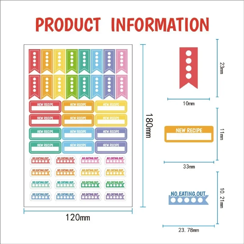 食事計画ステッカー 文房具 デコレーションステッカー 本 毎 - Stationery Books のレビューと価格