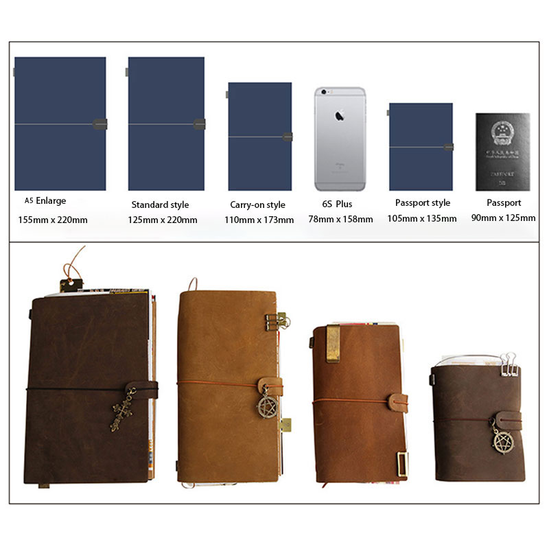 欠陥レトロレザーカバーノートブックポータブルジャーナルトラベ - Vintage Leather Journal Notebook のレビューと価格