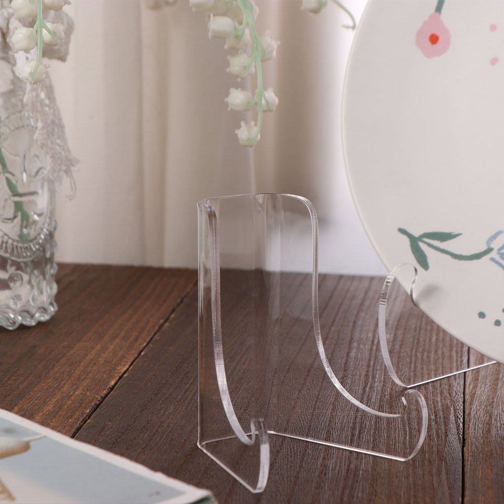 タブレットホルダー アクリル製フラットプレートスタンド クリ - Clear Acrylic Book Stand Holder のレビューと価格