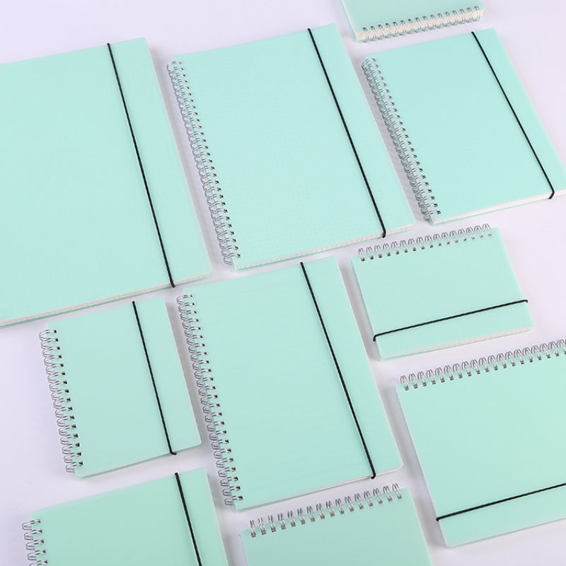 A6 A5 B5 A4 グリーンスパイラルブックコイルノート - A5 Spiral Dotted Grid Notebook のレビューと価格