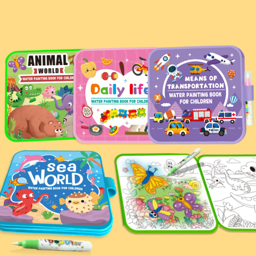 キッズマジック水ぬりえ本再利用可能な学習描画おもちゃマジック - Reusable Water Magic Coloring Book のレビューと価格
