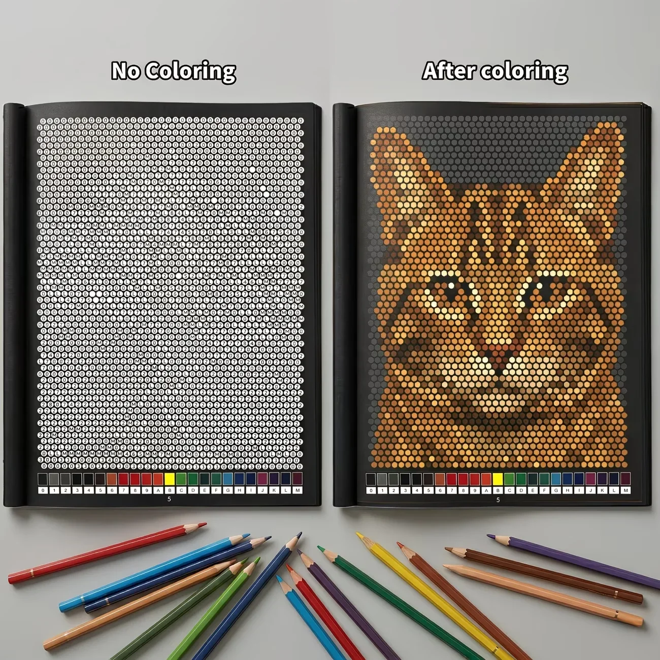 ミステリーモザイク カラーバイナンバーぬりえブック 32ペー - Adult Coloring Book Stress Relief のレビューと価格