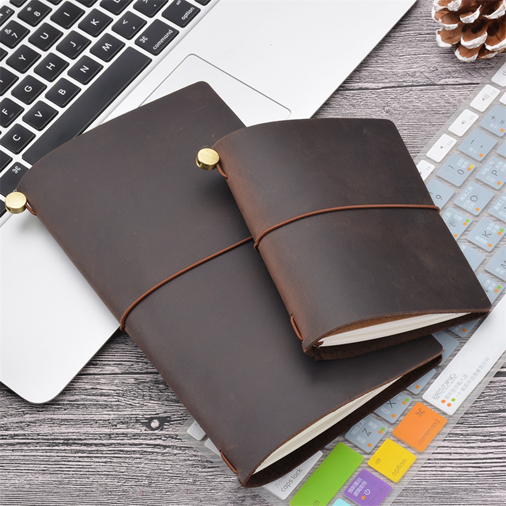 本革トラベラーノート DIY ジャーナル 8 色レトロ日記ポ - Vintage Leather Journal Notebook のレビューと価格