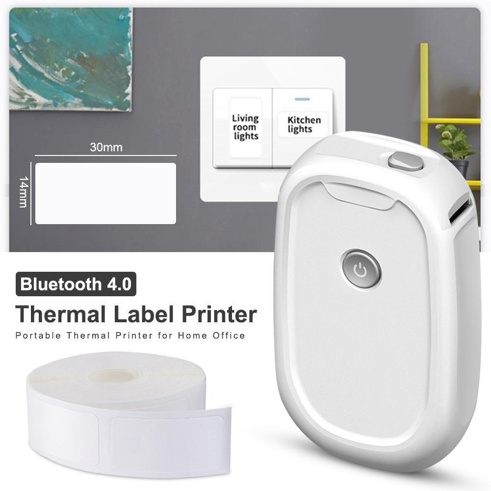 ミニワイヤレスポータブルラベル製造機,ポケットプリンター,サ - Mini Pocket Thermal Printer Paper Roll のレビューと価格