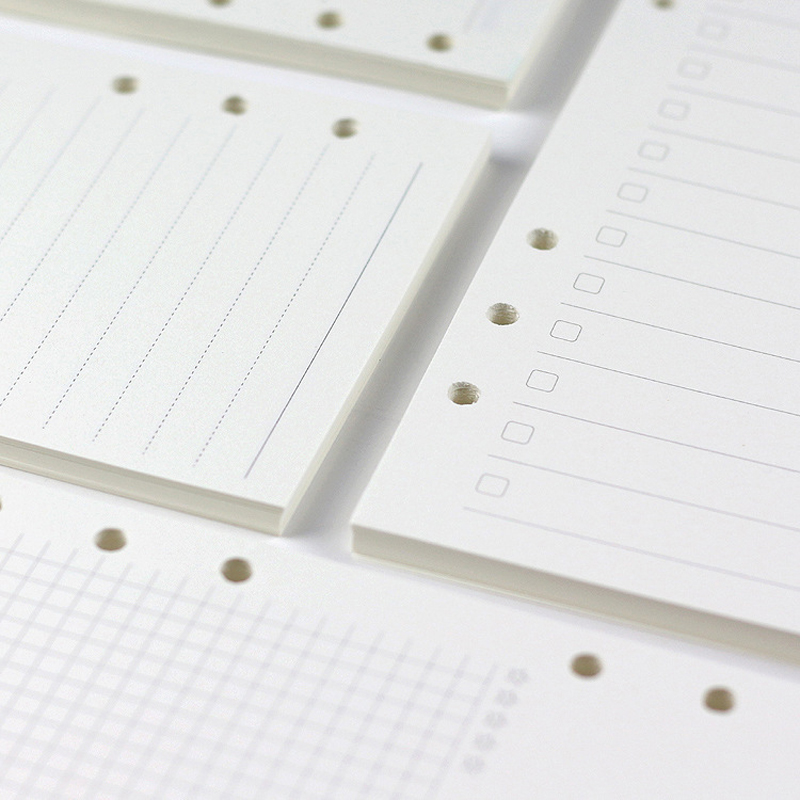 45 枚 A5 A6A7 ルーズリーフノートブックリフィルス - A5 Spiral Dotted Grid Notebook のレビューと価格