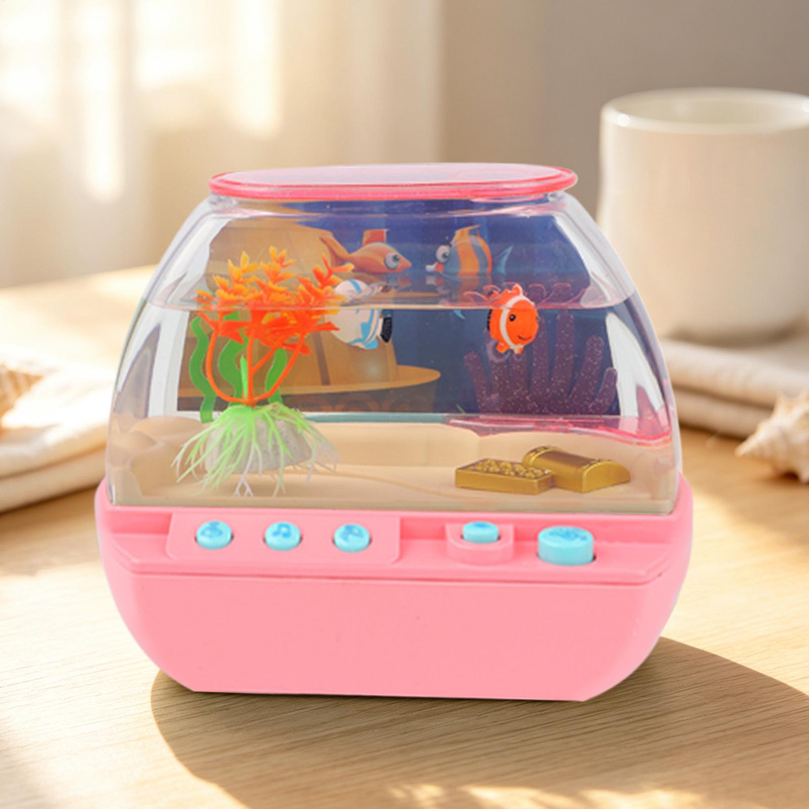 おもちゃの水槽 ホームデコレーション 音楽と光付き 模擬水槽 - Music のレビューと価格