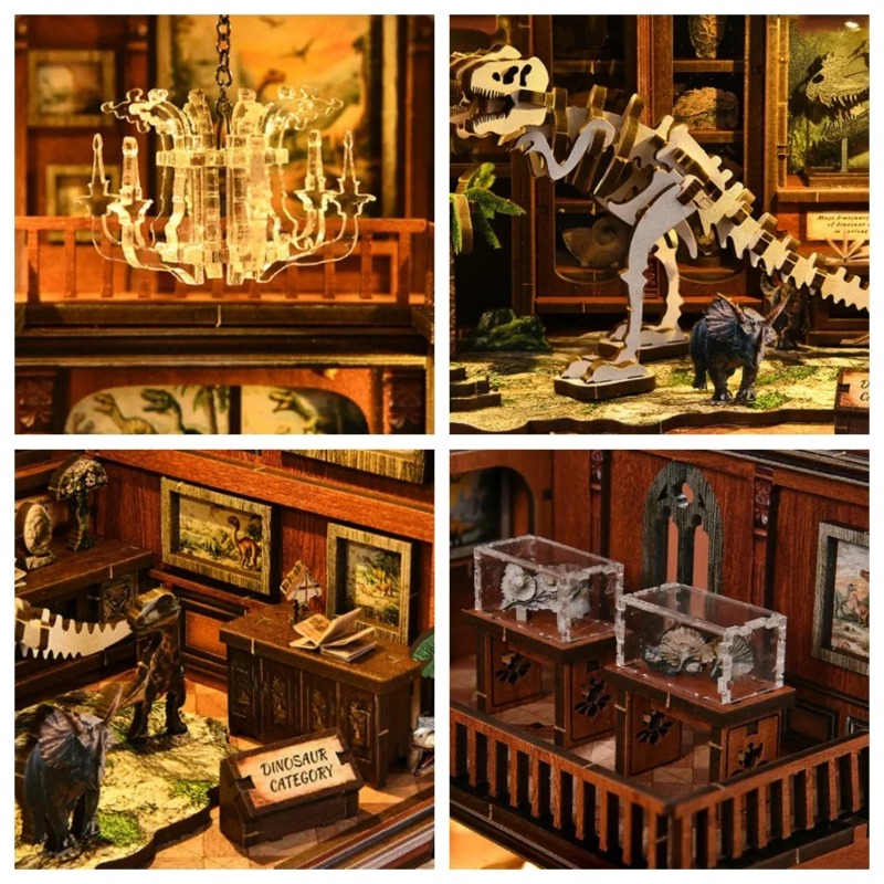 DIYブックヌックシェルフインサートキット 恐古博物館ブック - Diy Wooden Book Nook Kit Shelf Insert のレビューと価格