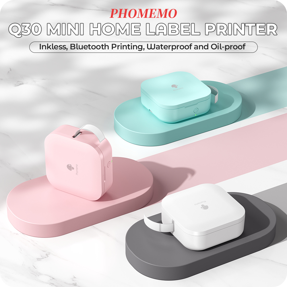 【新品】Phomemo Q30 ミニラベルプリンター ポータ - Mini Pocket Thermal Printer Paper Roll のレビューと価格