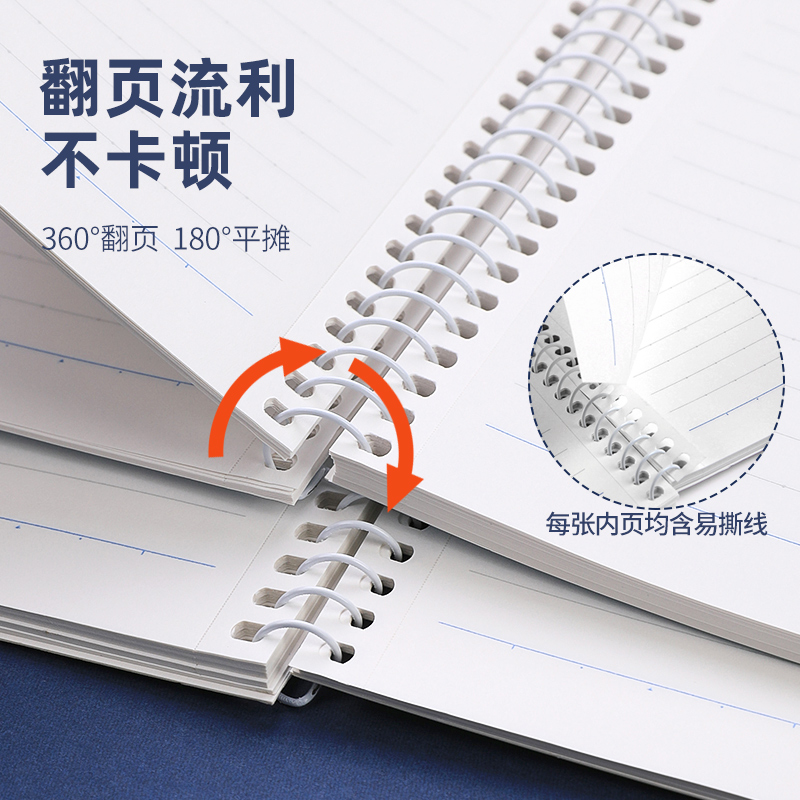 Kokuyo-スパイラルブックコイルノートブックa5b6,2 - A5 Spiral Dotted Grid Notebook のレビューと価格