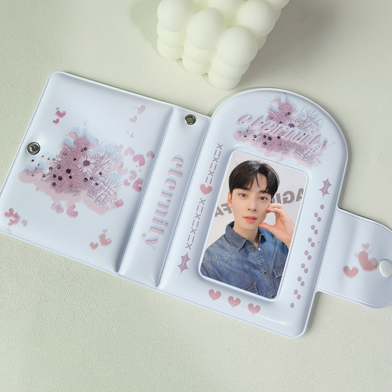 Kpopフォトカードブック、ポストカードアルバム、フォトカー - Kpop Photo Card Binder 3 Inch のレビューと価格
