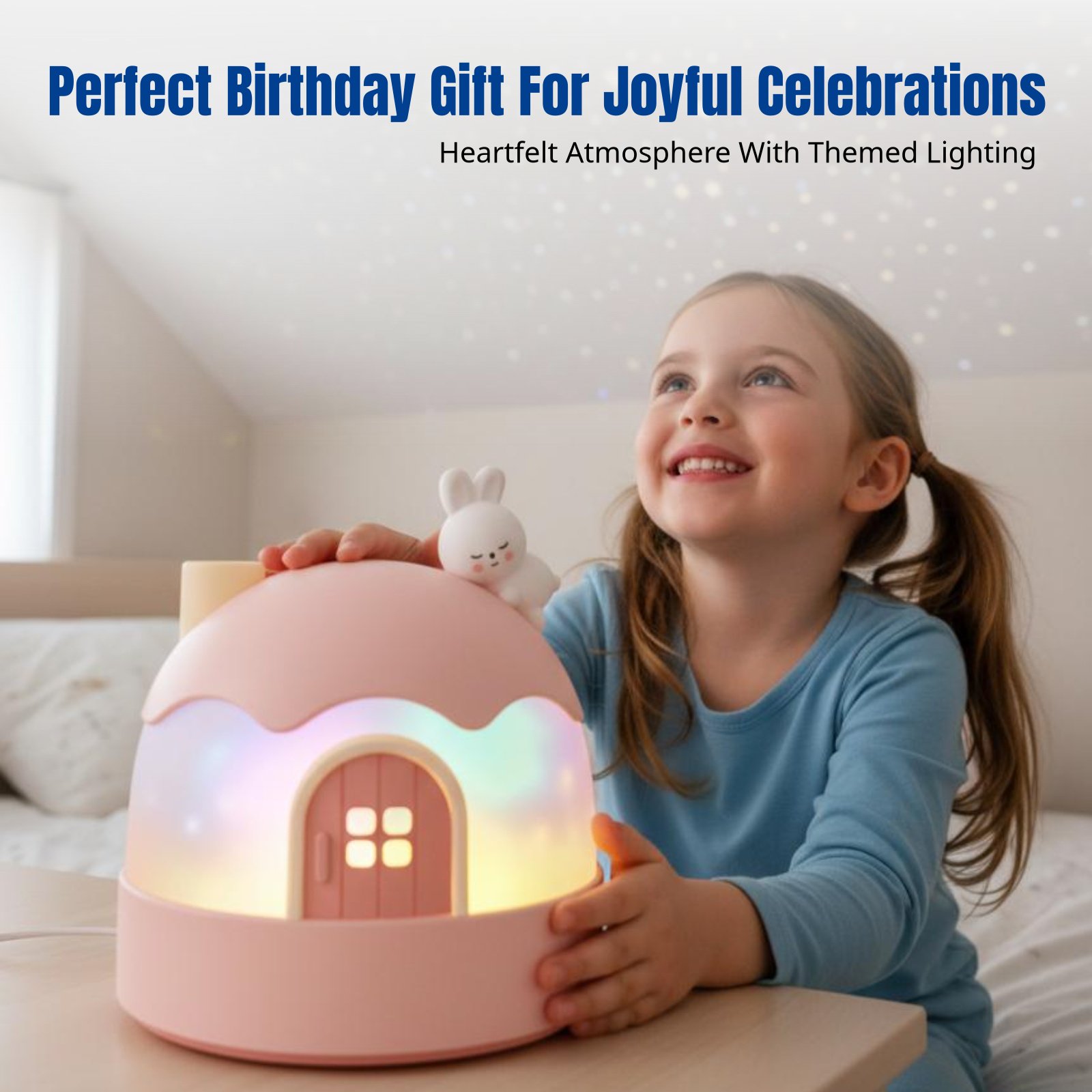 漫画バニースタープロジェクター、子供用ナイトライトオルゴール - Music のレビューと価格