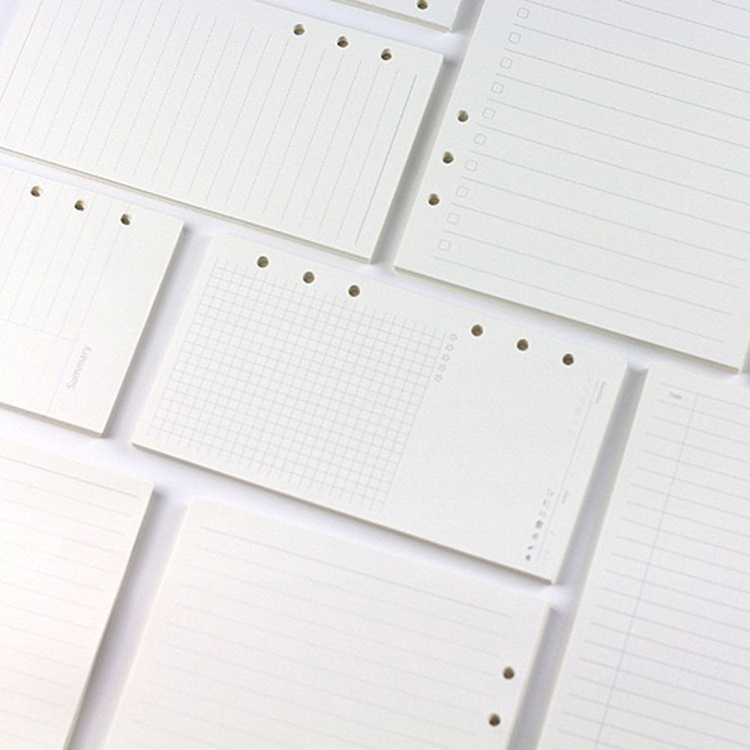 A5 A6 A7 ルーズリーフ ノート リフィル スパイラル - A5 Spiral Dotted Grid Notebook のレビューと価格