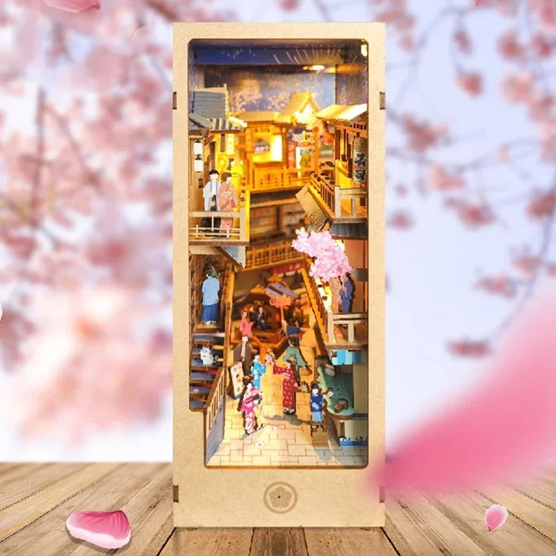 日本のレトロDIY木製ブックヌックシェルフインサートミニチュ - Diy Wooden Book Nook Kit Shelf Insert のレビューと価格