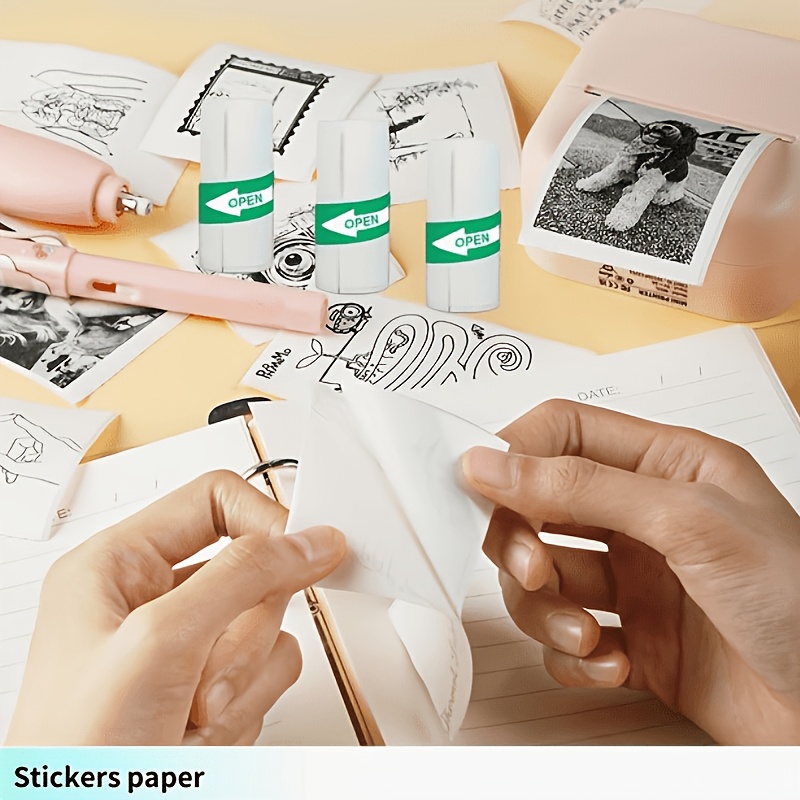 13ロール 57x25mm ミニサーマルペーパーロール 自己 - Mini Pocket Thermal Printer Paper Roll のレビューと価格