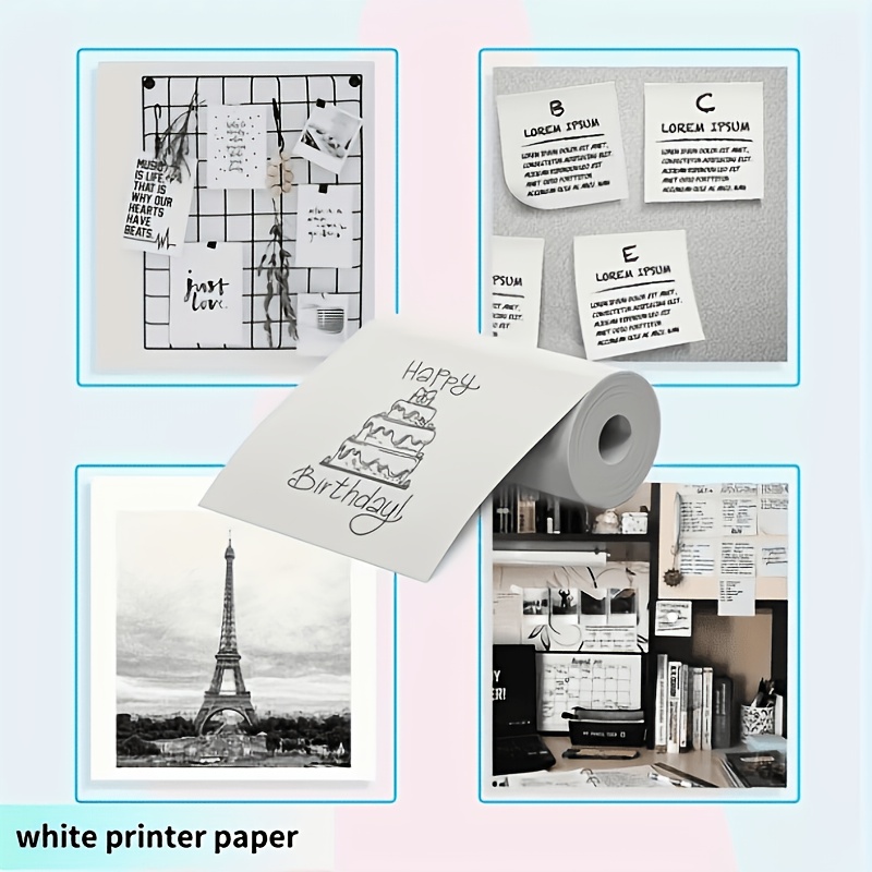 13ロール 57x25mm ミニサーマルペーパーロール 自己 - Mini Pocket Thermal Printer Paper Roll のレビューと価格