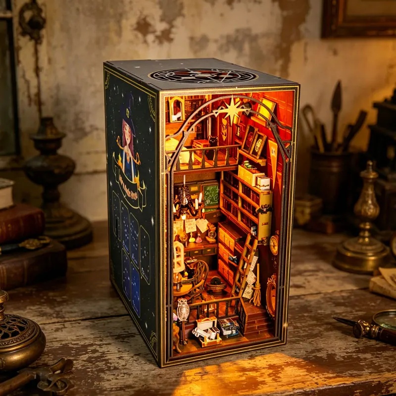 DIY ブックヌック棚インサートキット ミラマジックブックエ - Diy Wooden Book Nook Kit Shelf Insert のレビューと価格