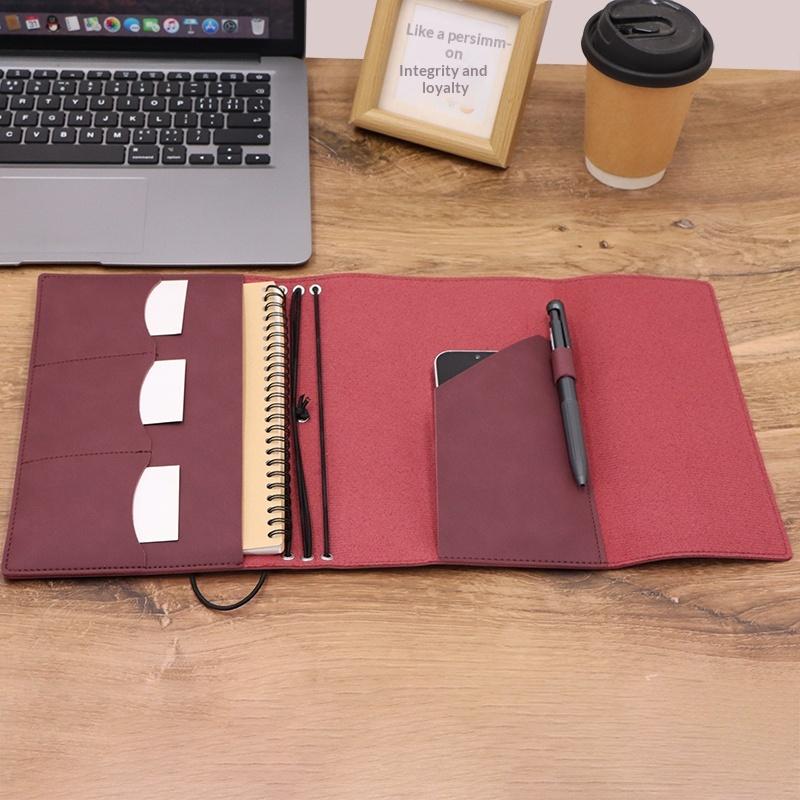 詰め替え可能なノートオーガナイザー コンパクトなクレイジーホ - Vintage Leather Journal Notebook のレビューと価格