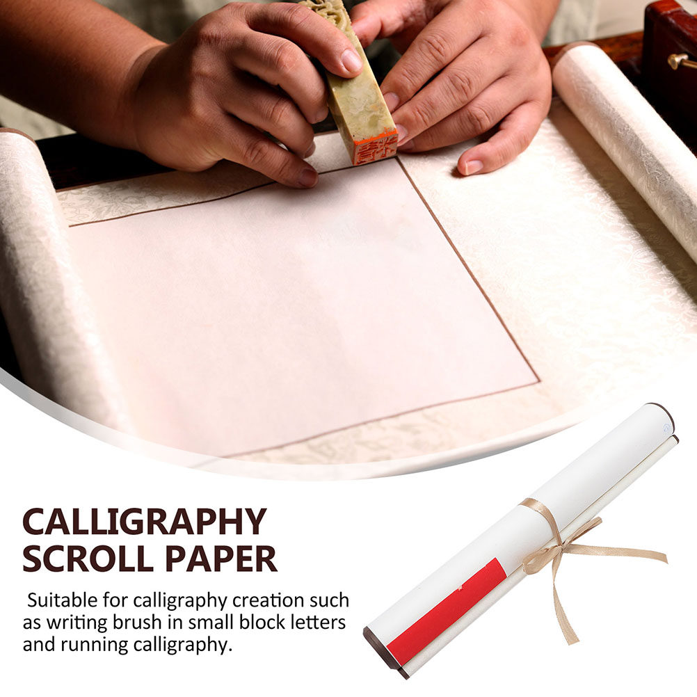 中国の書道用巻紙プレミアム空白掛け軸書道絵画描画墨練習用ホー - Chinese Calligraphy Practice Book のレビューと価格