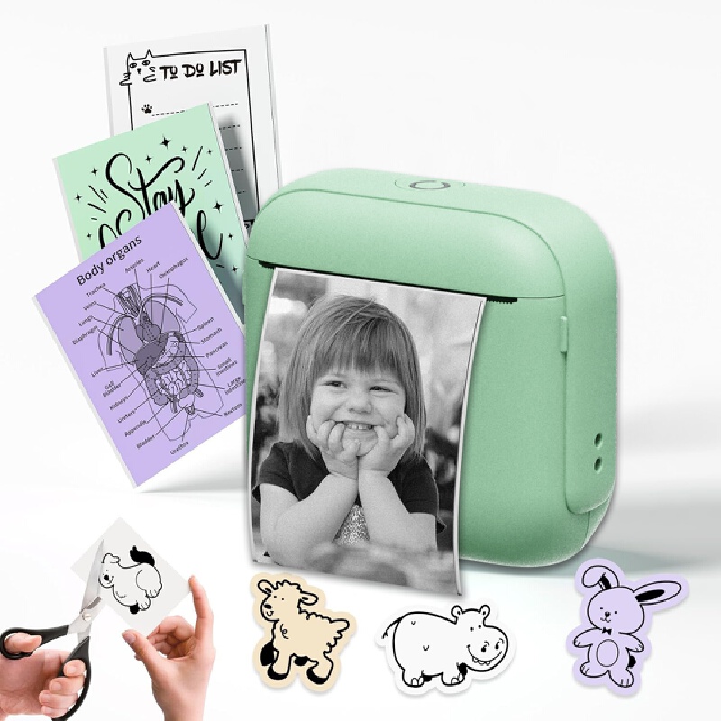 ミニポケットBluetoothインクレスサーマルプリンターH - Mini Pocket Thermal Printer Paper Roll のレビューと価格