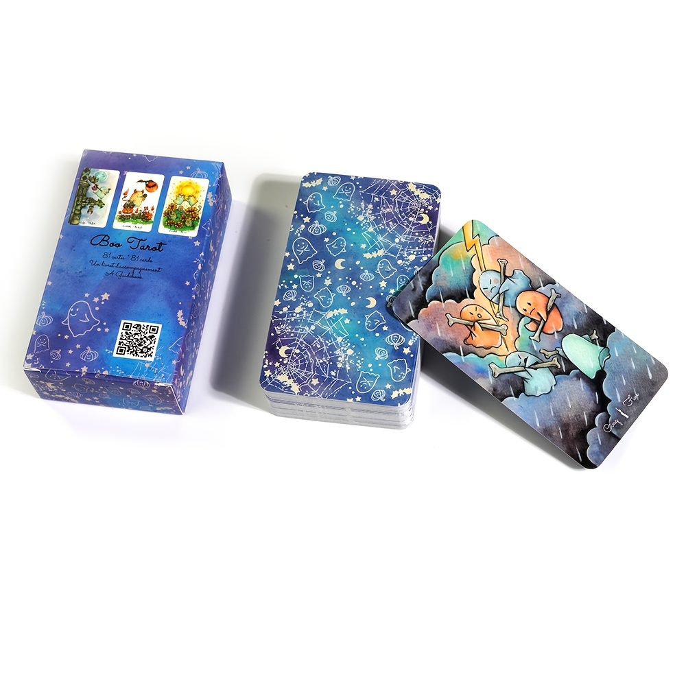 ブー タロット デッキ ゴースト ゴースト リーディング カ - Tarot Deck With Guidebook のレビューと価格