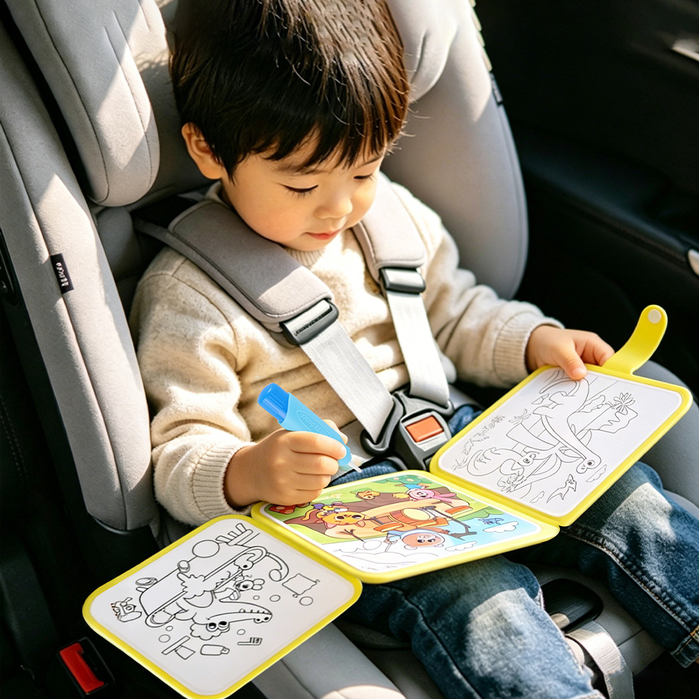 魔法の水塗り絵ブック 再利用可能 子供用水落書きブック 幼児 - Reusable Water Magic Coloring Book のレビューと価格