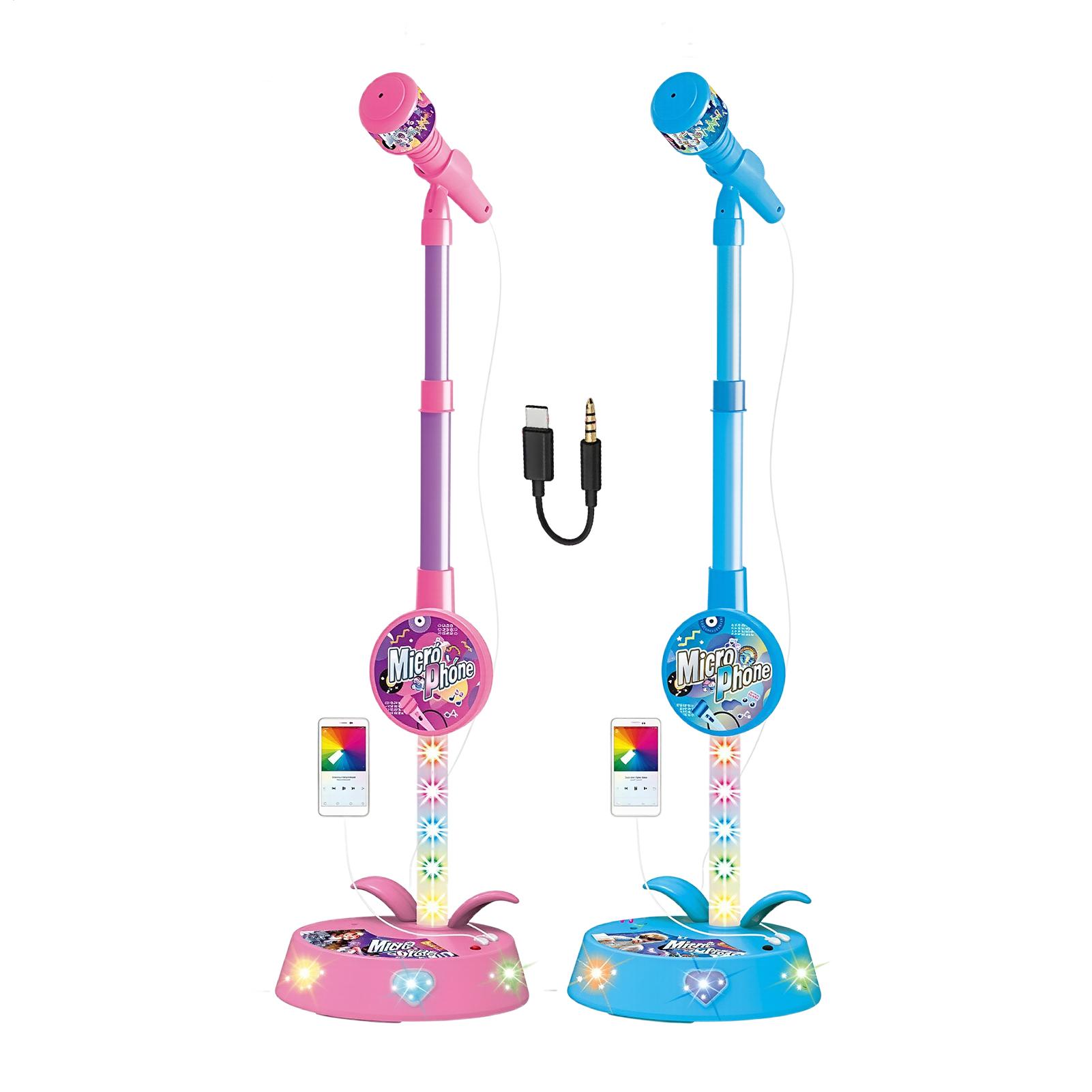 子供用マイク スタンド付き ワイヤレス 高さ調節可能 ポータ - Music のレビューと価格