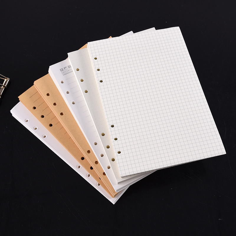 A5 A6 A7 ブラッククラフトホワイトルーズリーフノート - A5 Spiral Dotted Grid Notebook のレビューと価格