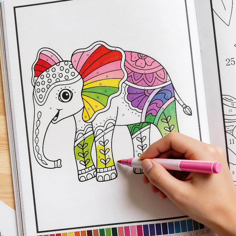 大人向け動物/植物塗り絵ストレス解消塗り絵ブック、対応する数 - Adult Coloring Book Stress Relief のレビューと価格