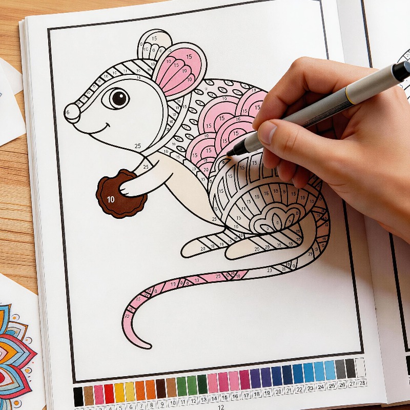 大人向け動物/植物塗り絵ストレス解消塗り絵ブック、対応する数 - Adult Coloring Book Stress Relief のレビューと価格