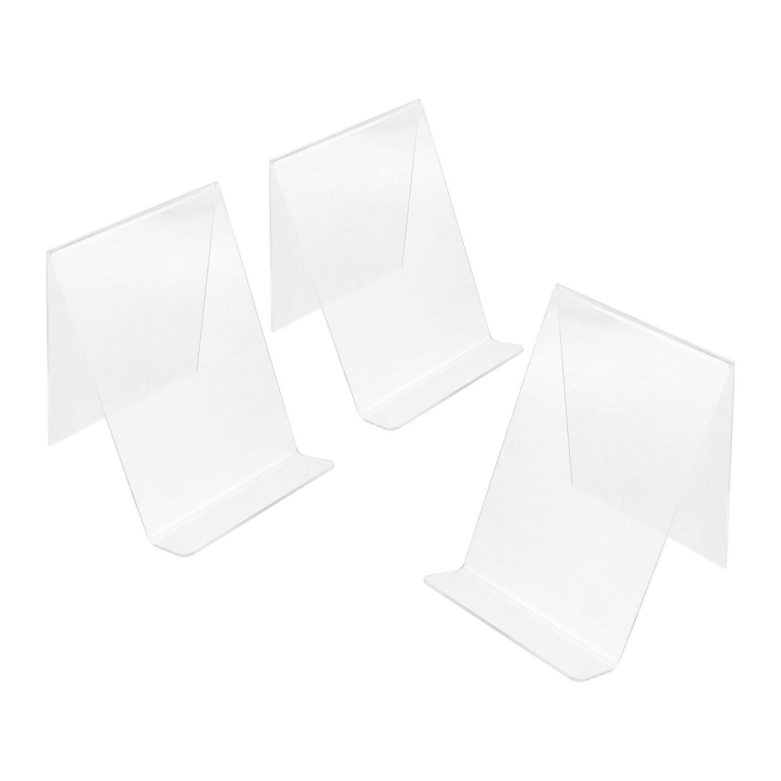 3個セット 透明アクリル製ブックスタンドホルダー イーゼルデ - Clear Acrylic Book Stand Holder のレビューと価格