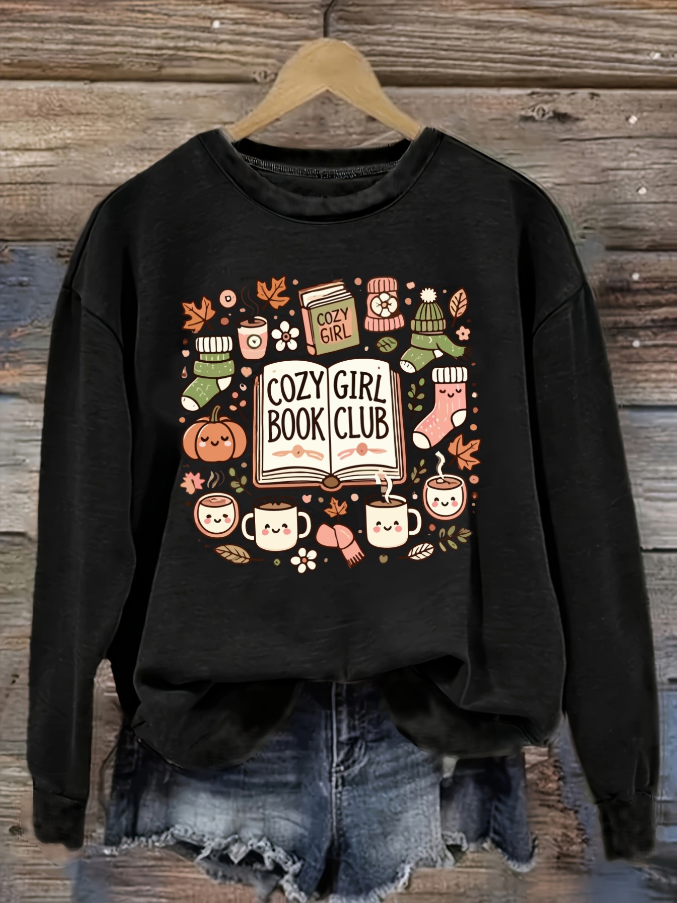 レディースカジュアル長袖クルーネックTシャツ、コージーガール - Books のレビューと価格